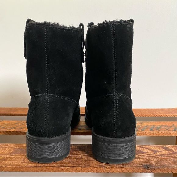 Bjorndal Aspen Black Suede Leather Ankle Boots Women’s 6 - Picture 5 of 11